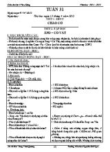 Giáo án điện tử Lớp 4 - Tuần 31 - Năm học 2014-2015 - Tòng Vinh Quang